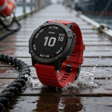 Garmin Fenix 5/6/5X/6X Smartwatch Band Red