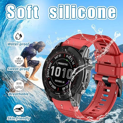 Garmin Fenix 5/6/5X/6X Smartwatch Band Red