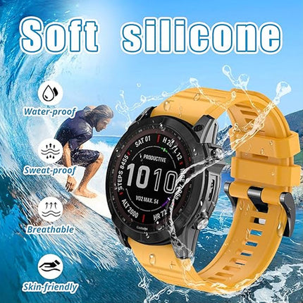 Garmin Fenix 5/6/5X/6X Smartwatch Band Yellow