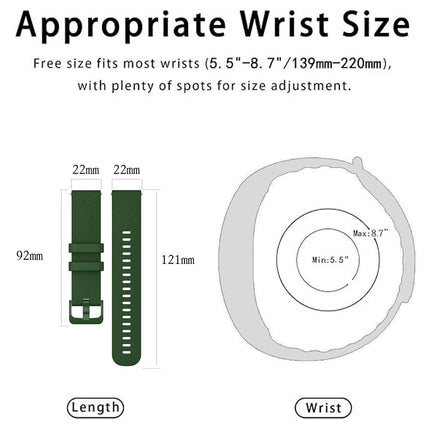 Garmin Forerunner 745 Vivoactive 4 Replacement Watch Band Olive