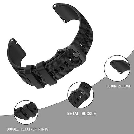 Garmin Forerunner 745 Vivoactive 4 Replacement Watch Band  22mm Black