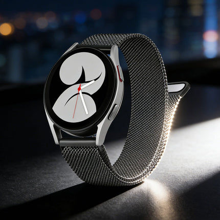 Metal Samsung Galaxy Watch 7 6 4 5 Pro Classic 40mm 44 mm Milanese Magnetic Band Black