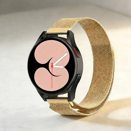 Metal Samsung Galaxy Watch 7 6 4 5 Pro Classic 40mm 44 mm Milanese Magnetic Band Gold