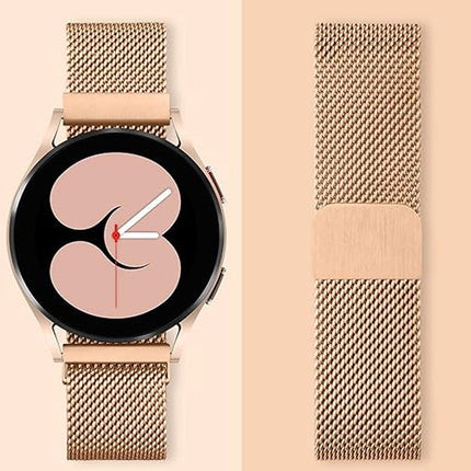 Metal Samsung Galaxy Watch 7 6 4 5 Pro Classic 40mm 44 mm Milanese Magnetic Band Rose Gold