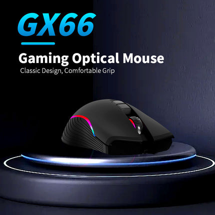 AKUN 7200DPI Wired USB 7 Button Backlit RGB Gaming Mouse PC Laptop Ergonomic