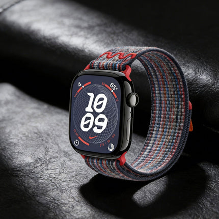 For Apple Watch Nike Sport Loop Band Nylon Strap iWatch 42mm 46mm S11 SE Ultra Heathered