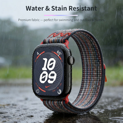 For Apple Watch Nike Sport Loop Band Nylon Strap iWatch 42mm 46mm S11 SE Ultra Heathered