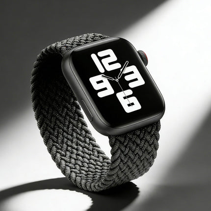 Nylon Elastic Band For Apple Watch 38/40/41mm Series 11 42mm SE 3 40mm Black