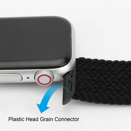 Nylon Elastic Band For Apple Watch 38/40/41mm Series 11 42mm SE 3 40mm Black