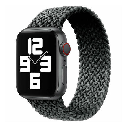 Nylon Elastic Band For Apple Watch 38/40/41mm Series 11 42mm SE 3 40mm Black