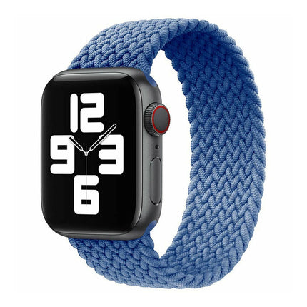 Nylon Elastic Band For Apple Watch 42/44/45/49mm Series 11 46mm SE 3 44mm Ultra 49mm Blue