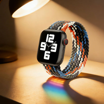 Nylon Elastic Band For Apple Watch 38/40/41mm Series 11 42mm SE 3 40mm Camouflage