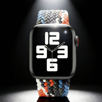 Nylon Elastic Band For Apple Watch 38/40/41mm Series 11 42mm SE 3 40mm Camouflage