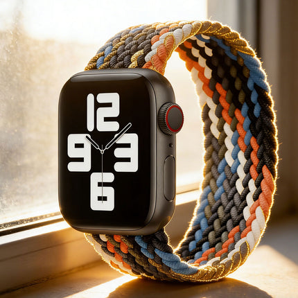 Nylon Elastic Band For Apple Watch 38/40/41mm Series 11 42mm SE 3 40mm Camouflage