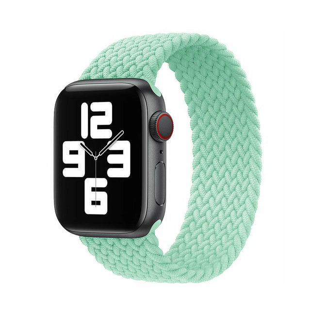 Nylon Elastic Band For Apple Watch 38/40/41mm Series 11 42mm SE 3 40mm Light Teal