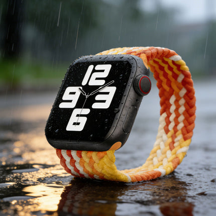 Nylon Elastic Band For Apple Watch 38/40/41mm Series 11 42mm SE 3 40mm Orange