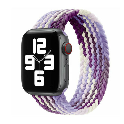 Nylon Elastic Band For Apple Watch Band 42/44/45/49mm Series 11 46mm SE 3 44mm Ultra 49mm  Purple