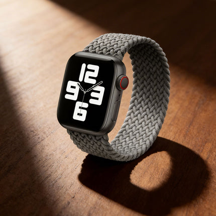 Nylon Elastic Band For Apple Watch 42/44/45/49mm Series 11 46mm SE 3 44mm Ultra 49mm Rack Grey