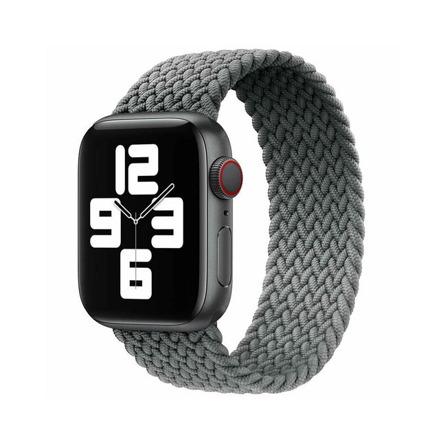 Nylon Elastic Band For Apple Watch 42/44/45/49mm Series 11 46mm SE 3 44mm Ultra 49mm Rack Grey