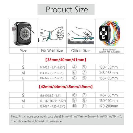 Nylon Elastic Band For Apple Watch Band 42/44/45/49mm Series 11 46mm SE 3 44mm Ultra 49mm Rainbow