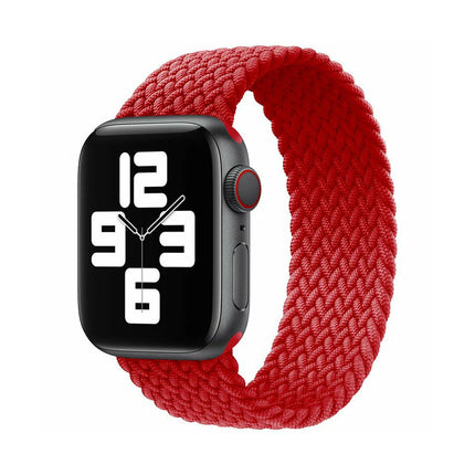 Nylon Elastic Band For Apple Watch 42/44/45/49mm Series 11 46mm SE 3 44mm Ultra 49mm Red