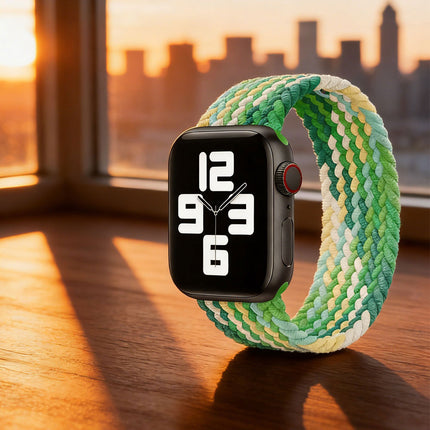 Nylon Elastic Band For Apple Watch Band 42/44/45/49mm Series 11 46mm SE 3 44mm Ultra 49mm Teal