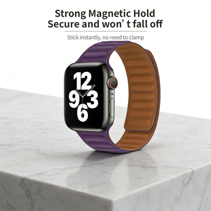 Purple 38mm/40mm/41mm Apple Watch iWatch Band Series 9 8 7 SE 6 5 4 Magnetic Strap Silicone 40 44