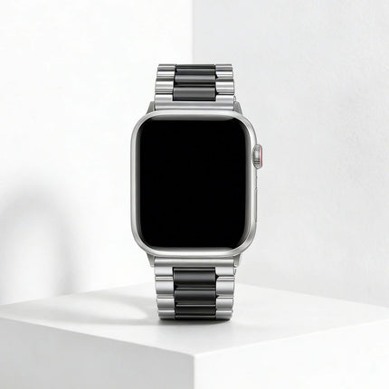 Apple Watch Band Strap iWatch Stainless Steel Series 11 10 9 8 Ultra SE 42 46mm Silver & Black