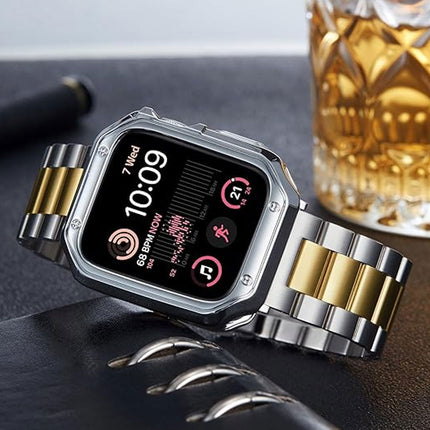 Apple Watch Band Strap iWatch Stainless Steel Series 11 10 9 8 Ultra SE 42 46mm Silver & Gold
