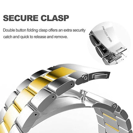 Apple Watch Band Strap iWatch Stainless Steel Series 11 10 9 8 Ultra SE 42 46mm Silver & Gold