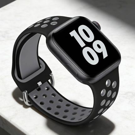 Apple Watch IWatch Band Silicone Strap-Black & Grey