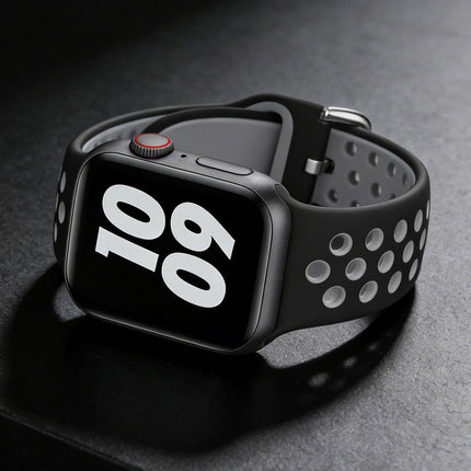 Apple Watch IWatch Band Silicone Strap-Black & Grey