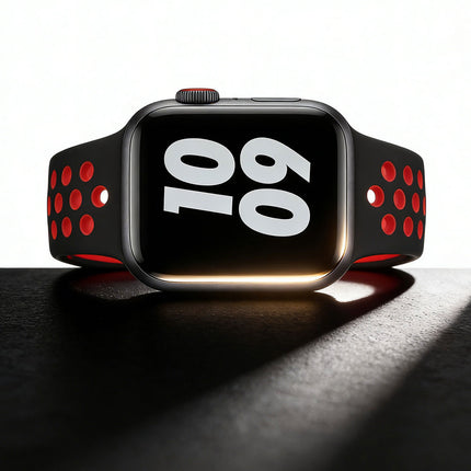 Apple Watch IWatch Band Silicone Strap Black & RED