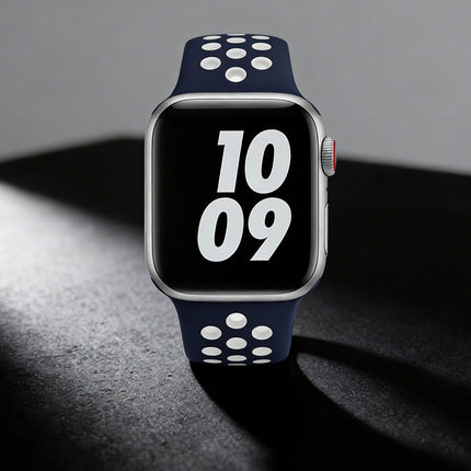 Apple Watch IWatch Band Silicone Strap Blue & White