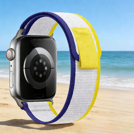 Trail Loop Apple IWatch Band Series SE 8 7 6 5 40 41 38 44 45 Ultra Navy/Beige