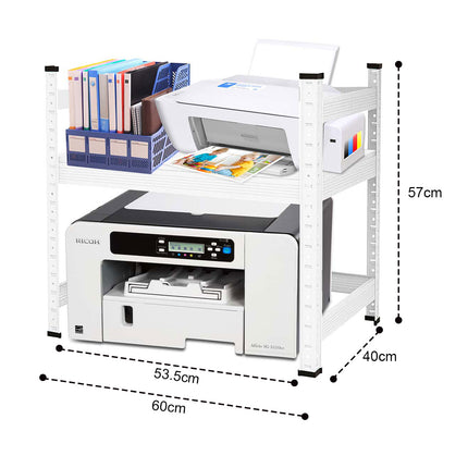 Small Multi-Functional Organizer Bookshelf for Home Office Metal Desk Garage