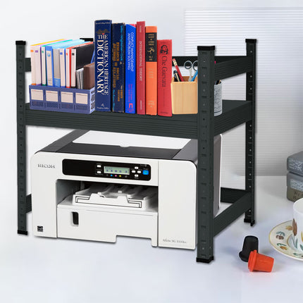 Small Multi-Functional Organizer Bookshelf for Home Office Metal Desk Garage