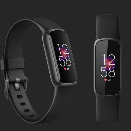 Fitbit Luxe Silicone Replacement Watch Band Wristband Black