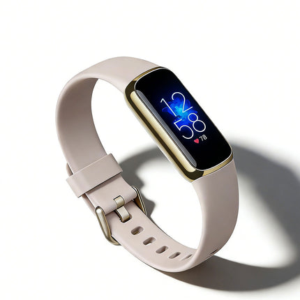 Fitbit Luxe Silicone Replacement Watch Band Wristband Cream White