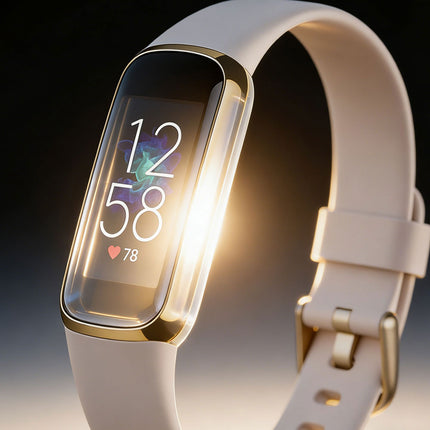 Fitbit Luxe Silicone Replacement Watch Band Wristband Cream White