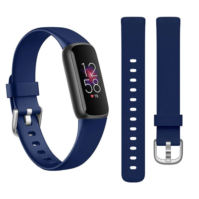 Fitbit Luxe Silicone Replacement Watch Band Wristband Midnight Blue