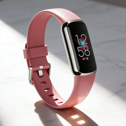 Fitbit Luxe Silicone Replacement Watch Band Wristband Pink