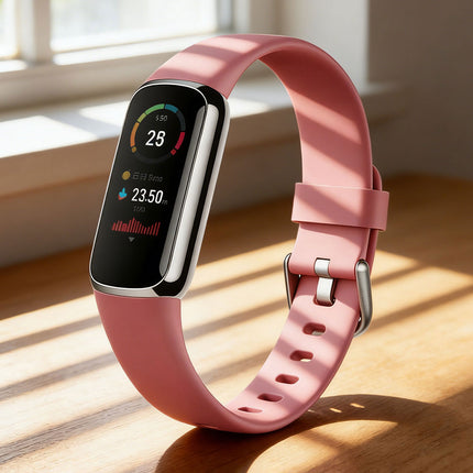 Fitbit Luxe Silicone Replacement Watch Band Wristband Pink