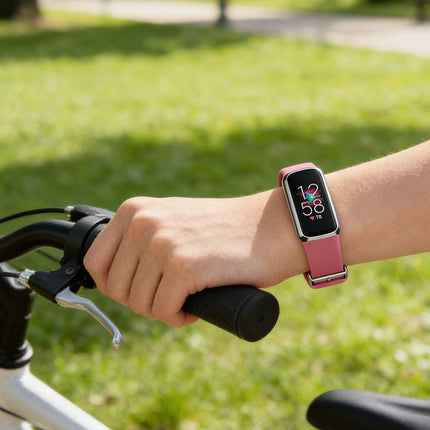 Fitbit Luxe Silicone Replacement Watch Band Wristband Pink