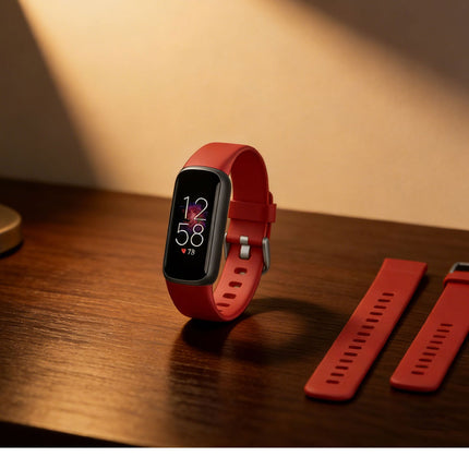 Fitbit Luxe Silicone Replacement Watch Band Wristband Red