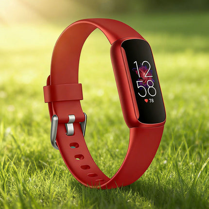 Fitbit Luxe Silicone Replacement Watch Band Wristband Red