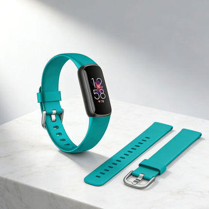 Fitbit Luxe Silicone Replacement Watch Band Wristband Teal
