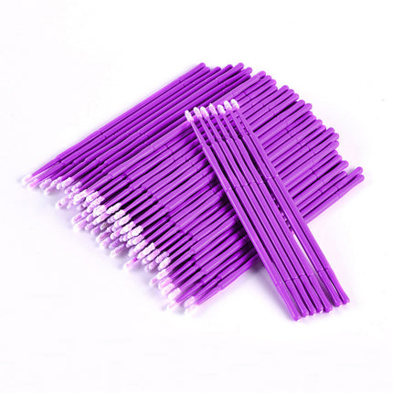 400pcs Disposable Cotton Swab Micro Brush Eyelashes Extension