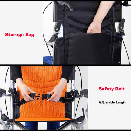 16' inch Foldable Disabled Elderly Wheelchair Washable 3D Honeycomb Cushion