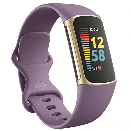 Purple Replacement Bands for Fitbit Charge 5 6 Band Tracker Fitness Strap Wristbands